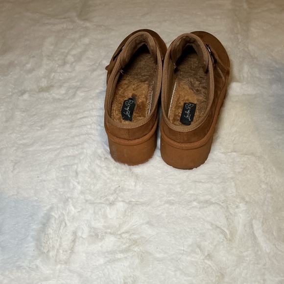 London Rag Brown Suede Platform slides - Picture 4 of 5